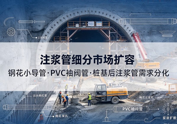 莎车注浆管细分市场扩容，隧道钢花小导管、PVC 袖阀管、桩基后注浆管需求分化